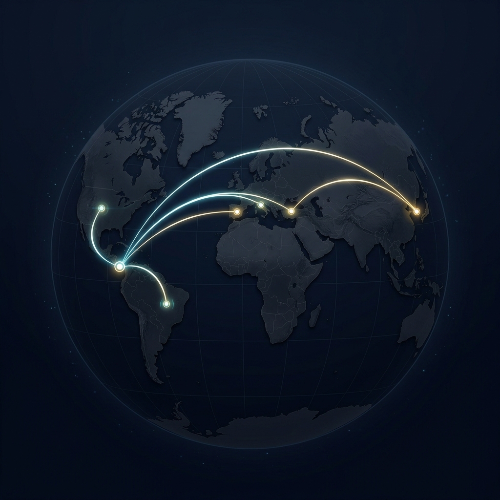 Mapa de importación global Machado Partes